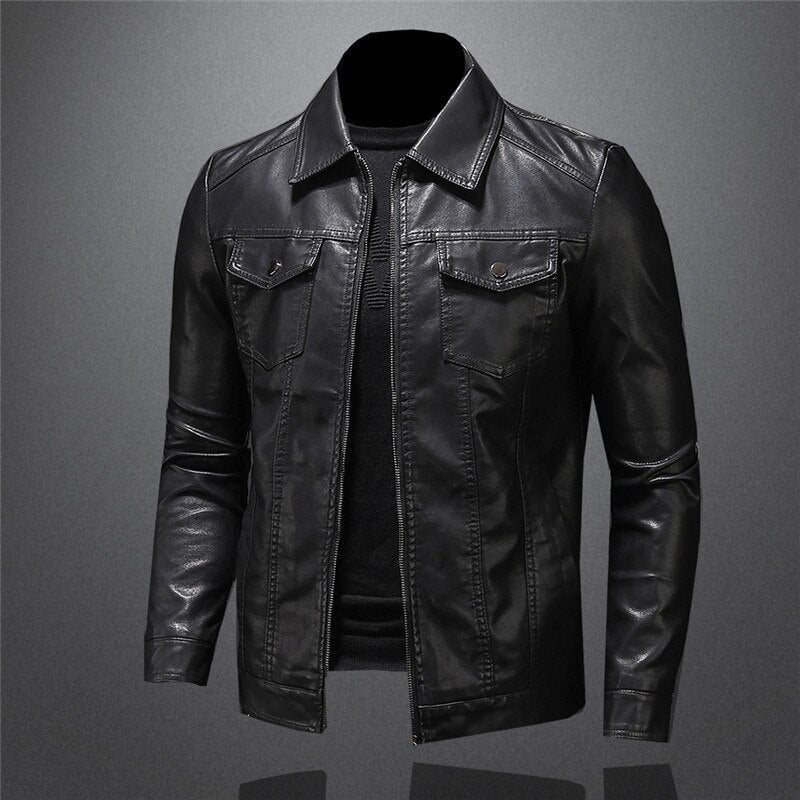 Jacke aus veganem Leder