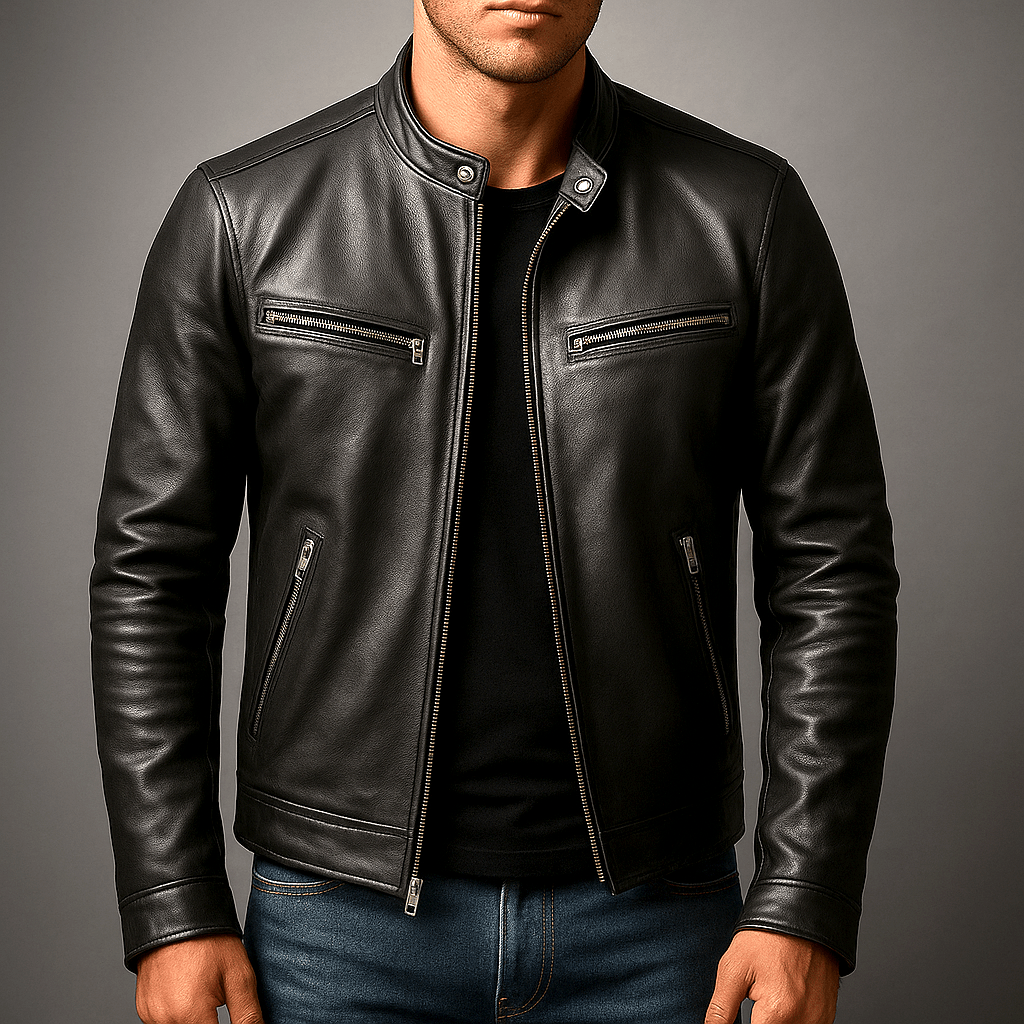 Vintage-Lederjacke