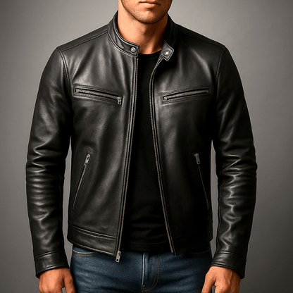 Vintage-Lederjacke