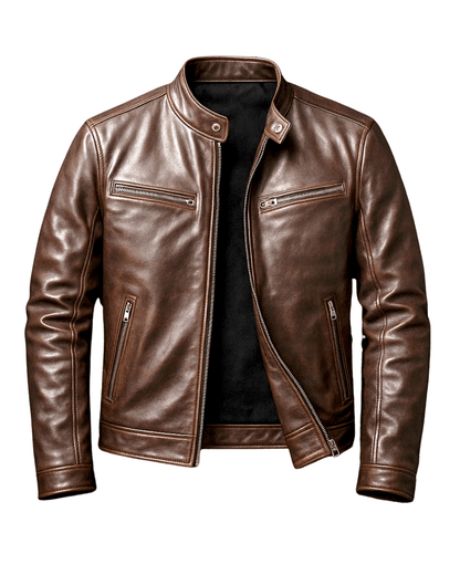 Vintage-Lederjacke