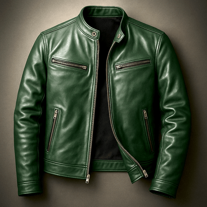 Vintage-Lederjacke